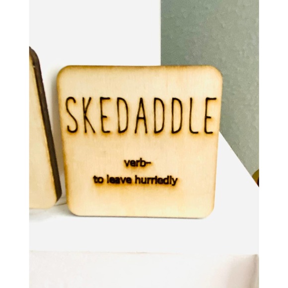 Set of 4 Wood Farmhouse Inspired Southern Word Magnets (SW2M) - Picture 2 of 6